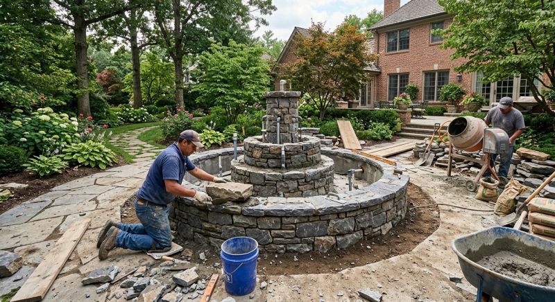 Patio Fountain Installation in Honolulu, HI